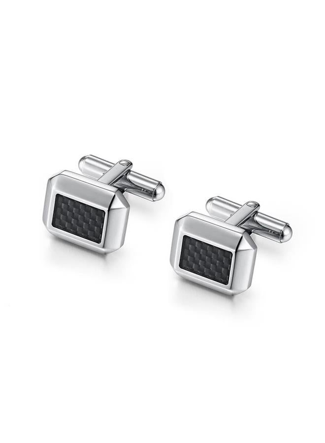 Riblor Marcus Cufflinks in Stainless Steel - Image 1